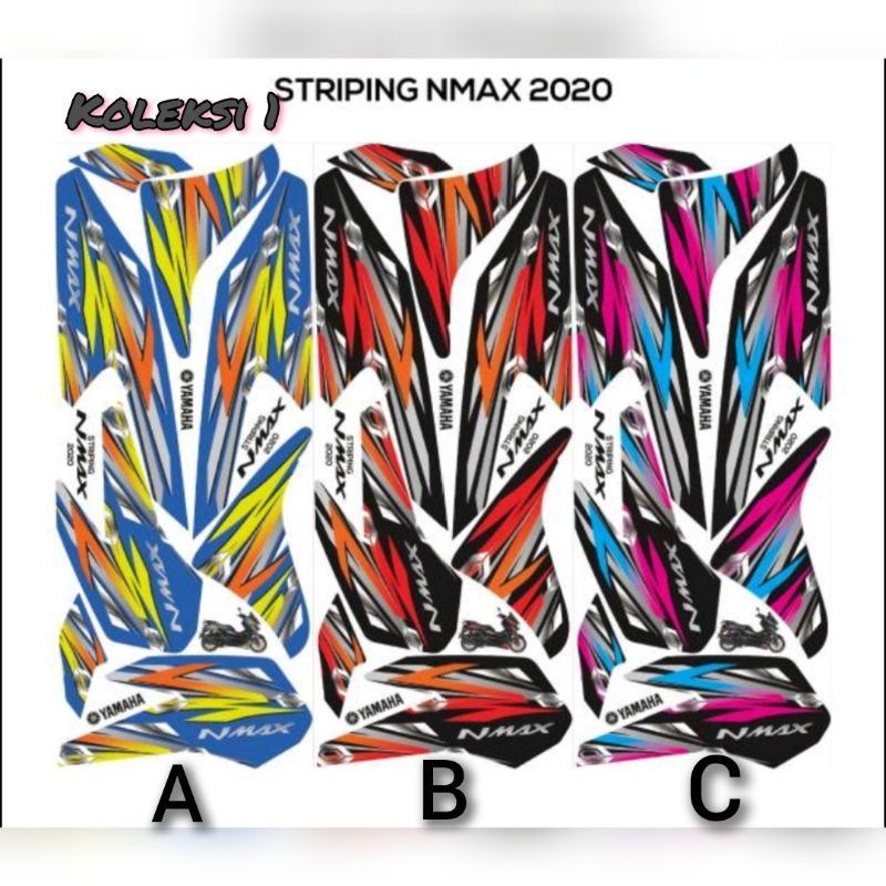 Jual Stiker NMAX new 2020 variasi yamaha pilihan warna banyak | Shopee