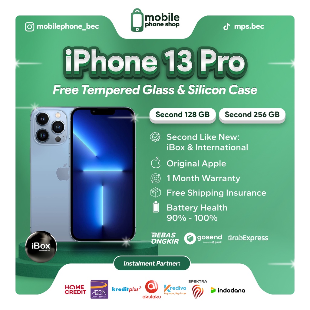 Jual IPHONE 13 PRO 128 256 GB - SECOND 99% LIKE NEW - IBOX / INTER ...