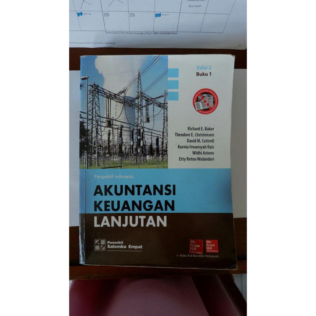 Jual BUKU AKUNTANSI KEUANGAN LANJUTAN EDISI 2 BUKU 1 - RICHARD E. BAKER ...