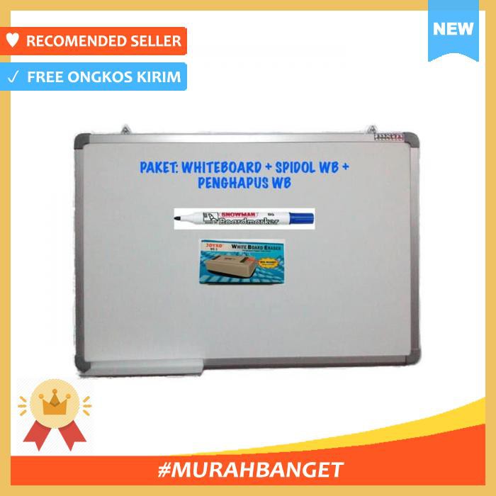 Jual Papan Tulis And Tempel Paket Whiteboard Magnetic Sakana 60x90 Spidol Wb Penghapus Wb 9899