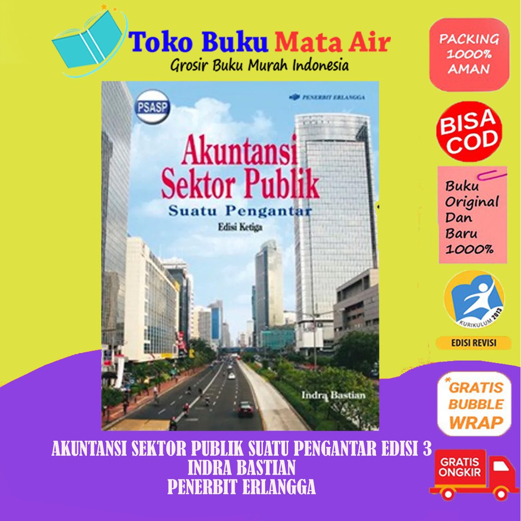 Jual BEST SELLER ORIGINAL AKUNTANSI SEKTOR PUBLIK EDISI 3 INDRA BASTIAN ...