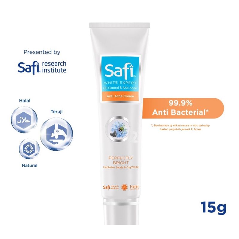 Jual New Safi White Expert Oil Control And Anti Acne Cream 15gr Shopee Indonesia 