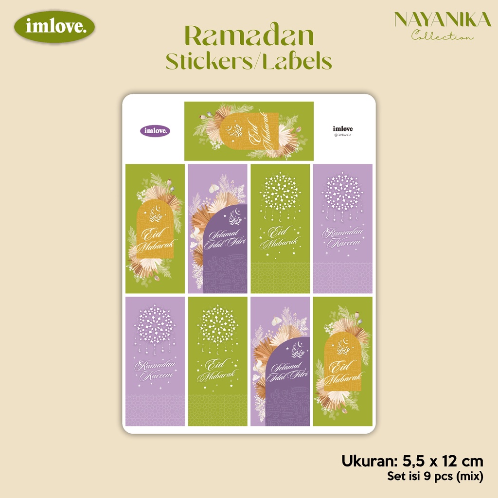 Jual Sticker Label Lebaran Stiker Toples Panjang Idul Fitri Hamper ...