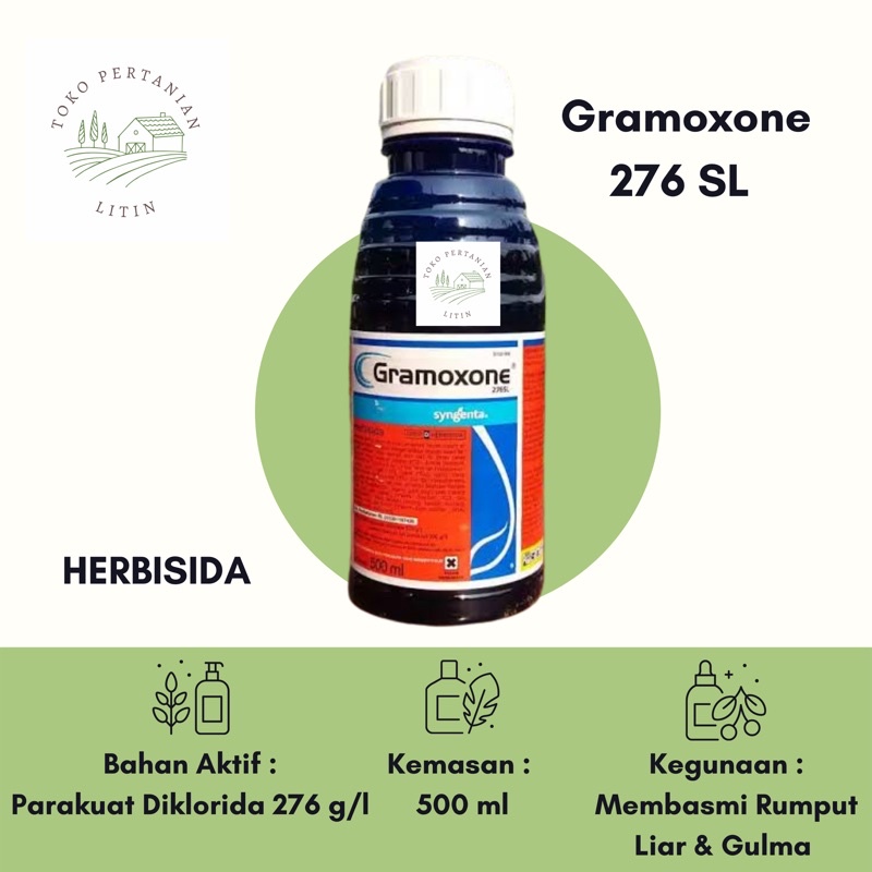 Jual Gramoxone 276 Sl 500 Ml Herbisida Obat Pembasmi Rumput Gulma