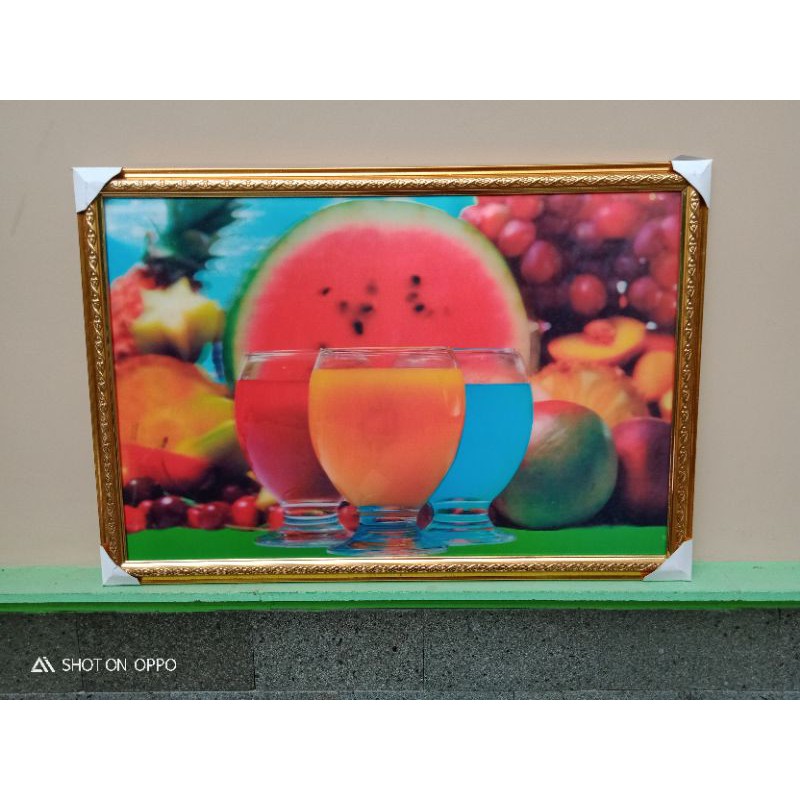 Jual Poster 3 dimensi 40x60cm gambar buah | Shopee Indonesia