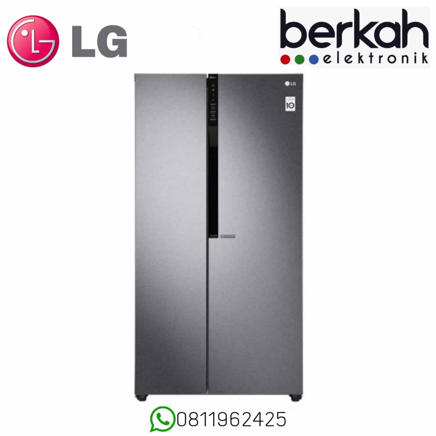 Jual LG KULKAS SIDE BY SIDE 679L INVERTER GCB247KQDV Shopee Indonesia