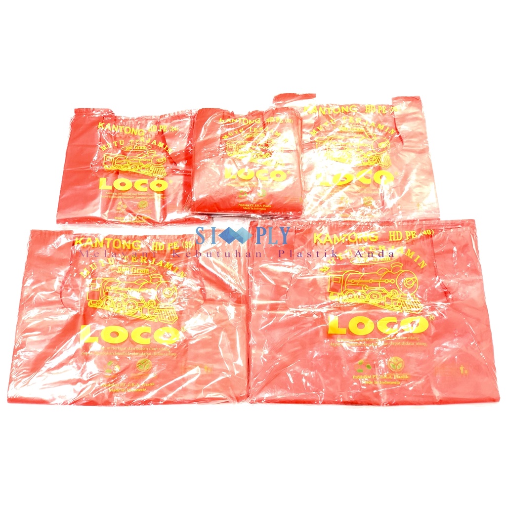 Jual Kantong Plastik Kresek Loco Hd Tebal Merah 500g Uk 1724283540 Shopee Indonesia 9492