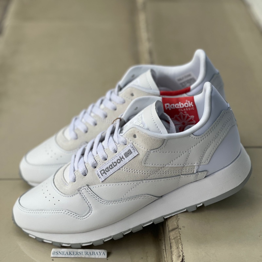 Zapatilla Reebok Classic Leather Ree:Dux Mujer Gris, Solo Deportes