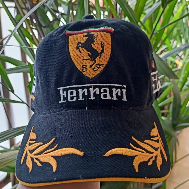 Jual TOPI RACING FERRARI TOPI BASEBALL RACING KLUP REAL PICT BISA (COD ...