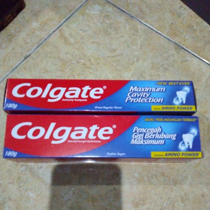 Colgate Great Reguler Flavor / Fresh Cool Mint Anticavity Toothpaste 180gr Pasta Gigi Odol