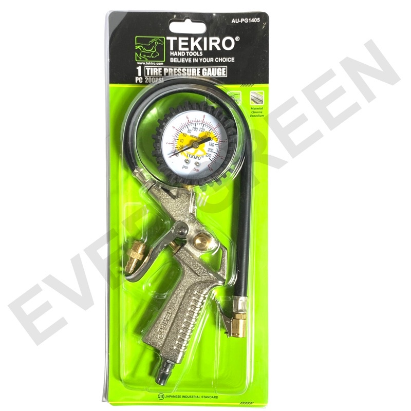 Jual Tire Chuck Meter Tekiro Alat Isi Angin Ban Plus Meter Inflator