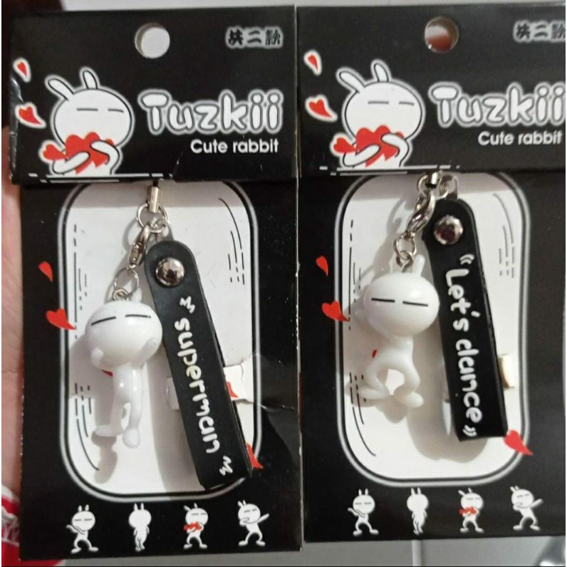 Jual GANTUNGAN HP RABBIT TUZKII TALI PENDEK | Shopee Indonesia