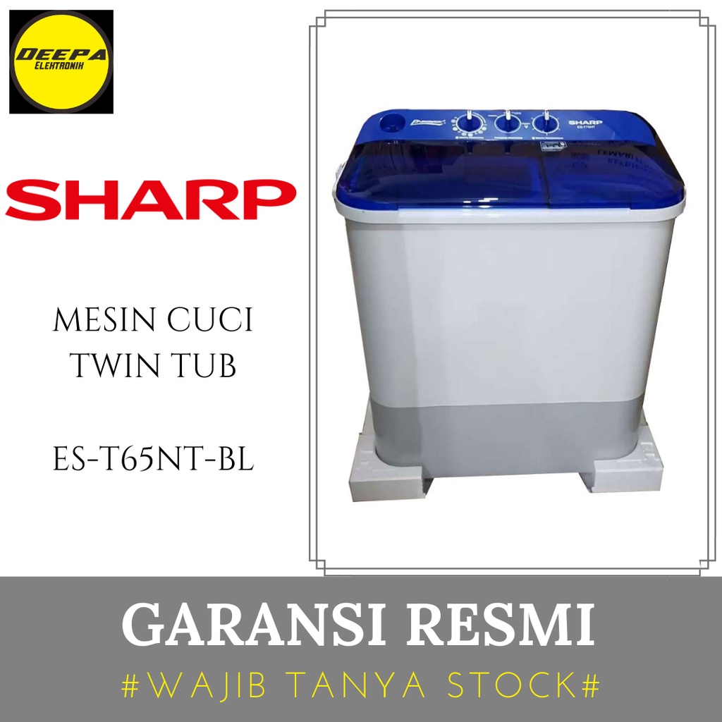 Jual Sharp Es T Nt Bl Est Ntbl Es T Ntbl Mesin Cuci Tabung Kg Deepa Elektronik