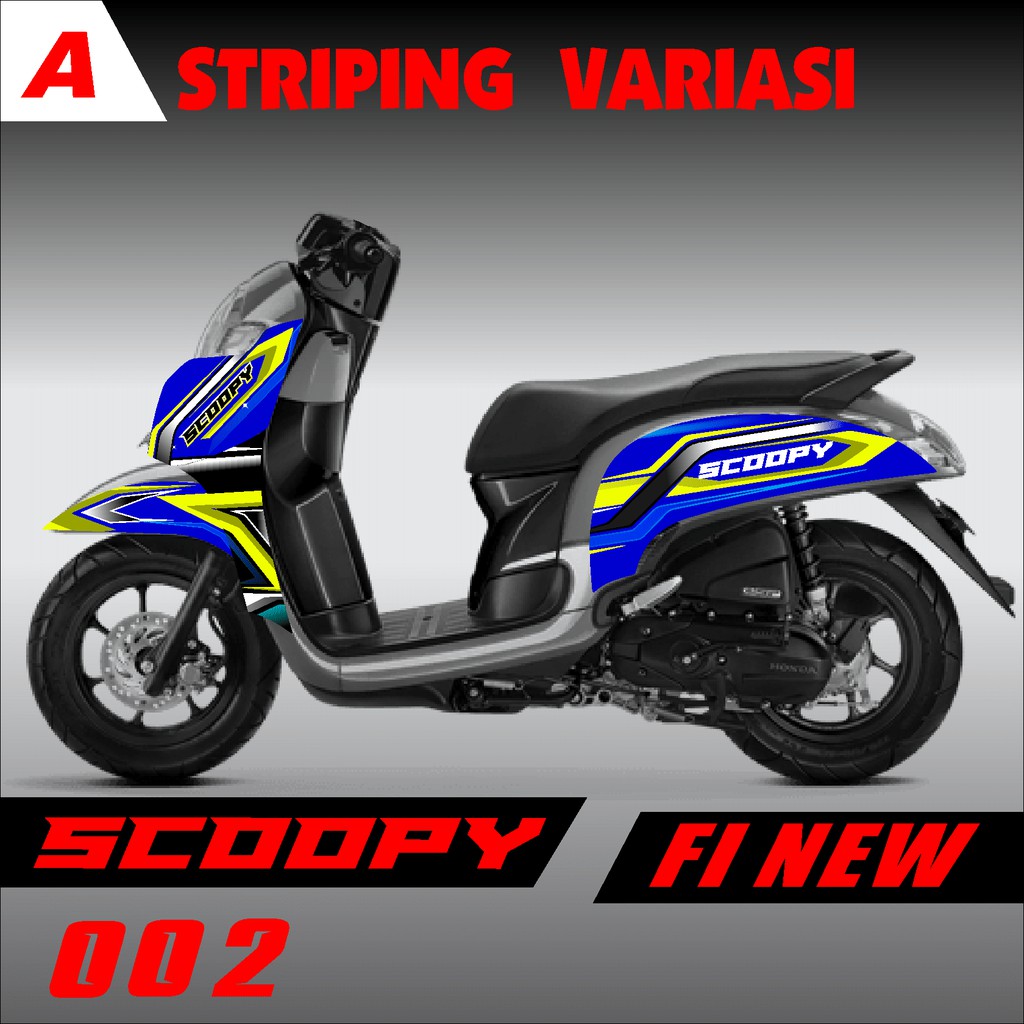 Jual Stiker Striping Scoopy New Desain Racing Road Race Balap 002 ...
