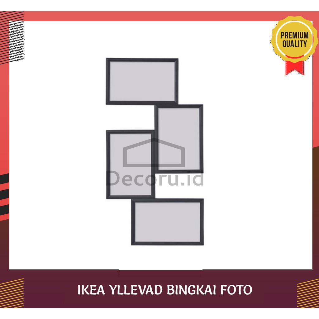 Jual Bingkai foto / frame Foto ikea YLLEVAD Kolase 4 Gambar Foto 4R Shopee Indonesia
