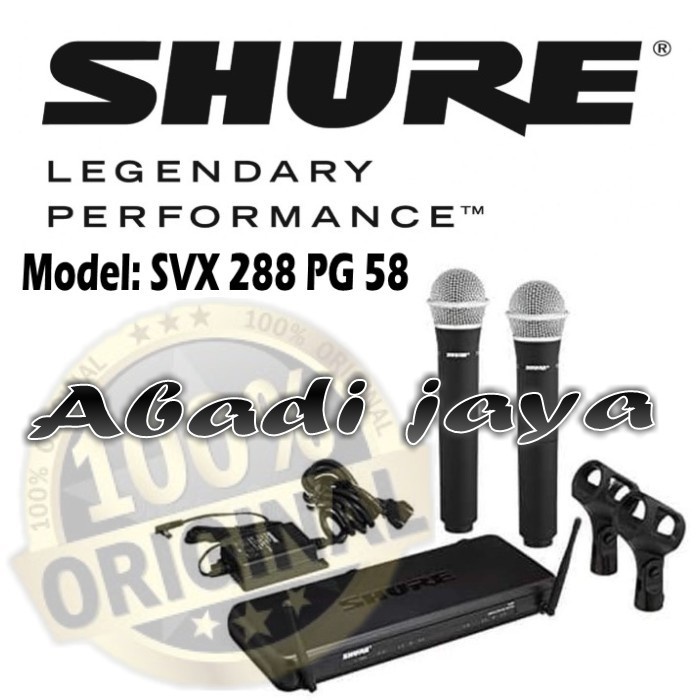 Microphone Wireless SVX288/PG28 Shure, Microphone Wireless