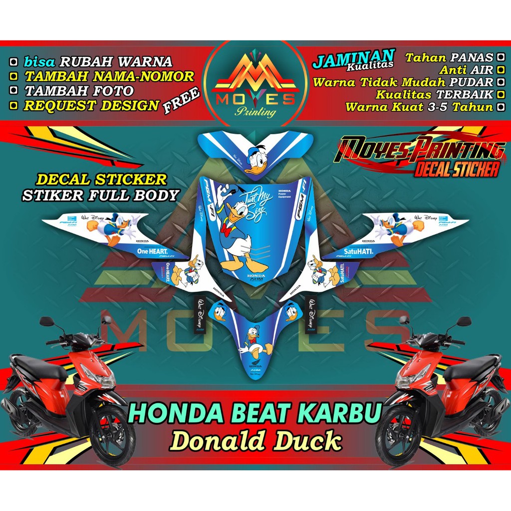 Jual Stiker Beat Karbu Full Body Striping Motor Beat Karbu Full Body