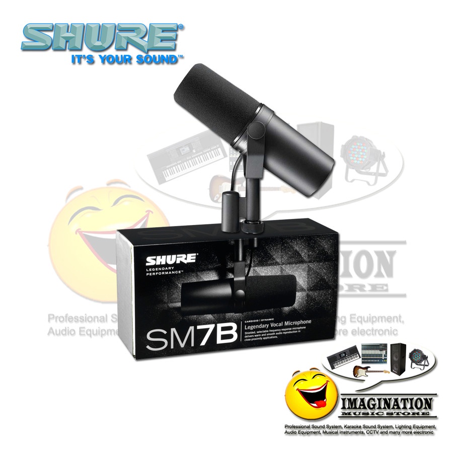 Jual Shure SM7B Cardioid Dynamic Vocal Microphone | Shopee Indonesia