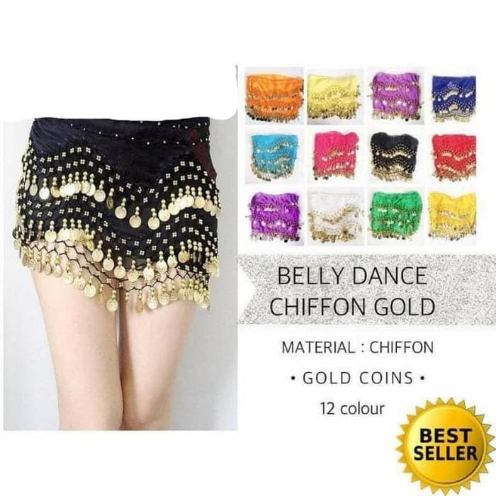 Jual BELLY DANCE / BELT BELLY DANCE SIFON BAJU SENAM ZUMBA TAMBORIN