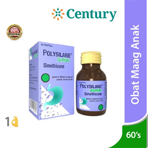 Jual Polysilane Junior Anak isi 60 Kapsul / Kembung Anak / Maag Anak ...