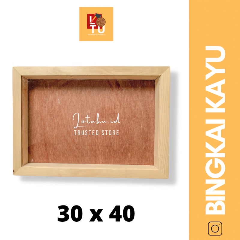 Jual Bingkai / Pigura / Frame Kayu 3D + Kaca Akrilik | Shopee Indonesia