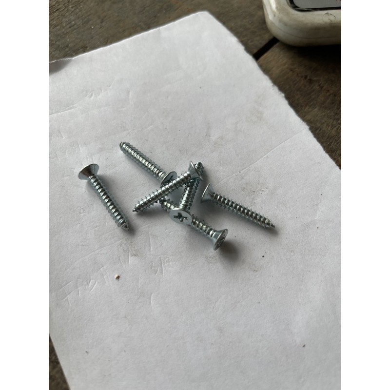 Jual SKRUP CACING FAB 8 x 1”- BAUT CACING KEPALA DATAR 8 x 1” isi 100 ...