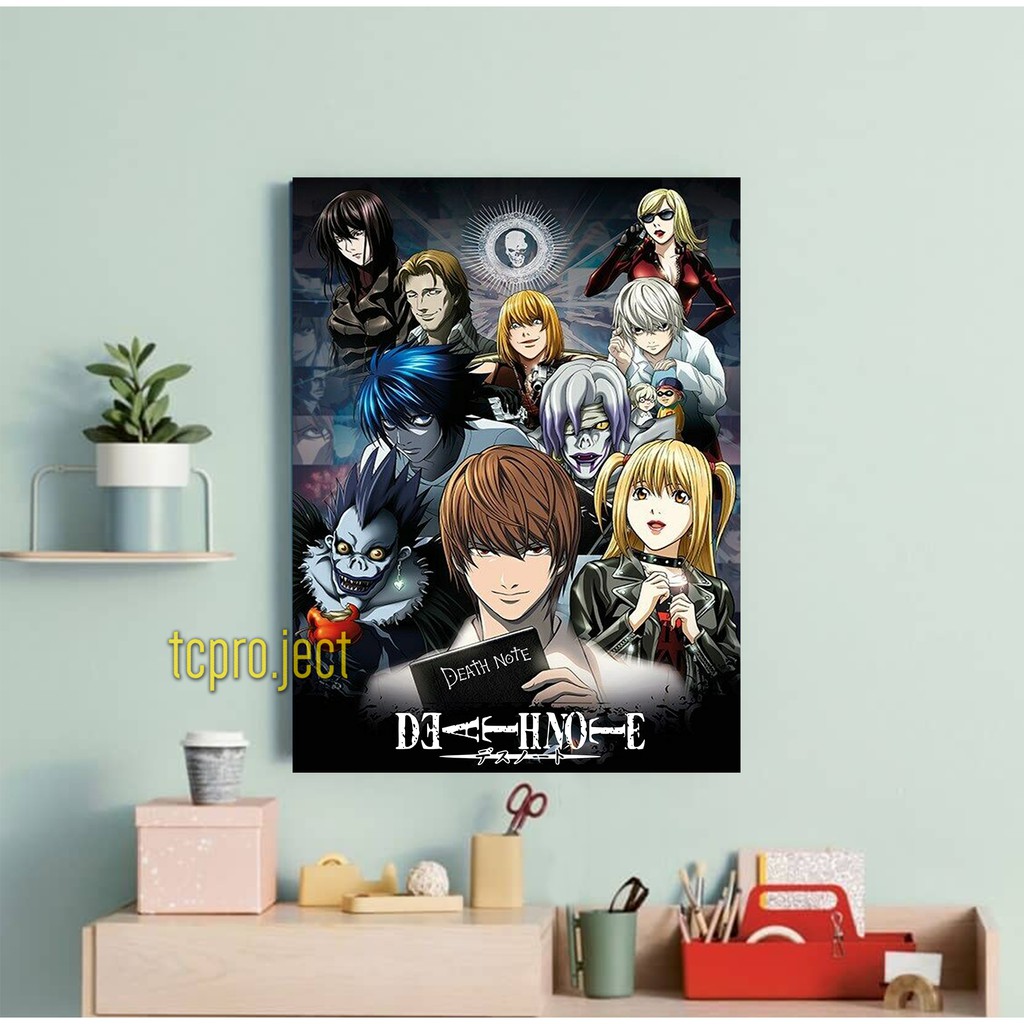 Jual DEATH NOTE CHARACTERS POSTER - DEKORASI HIASAN DINDING | Shopee ...