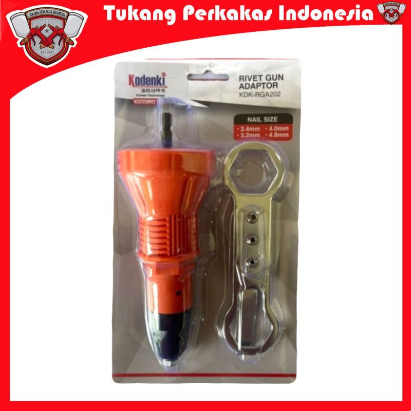 Jual Alat Tang Rivet Ripet Adaptor Konverter bor Paku rivet Electrik ...
