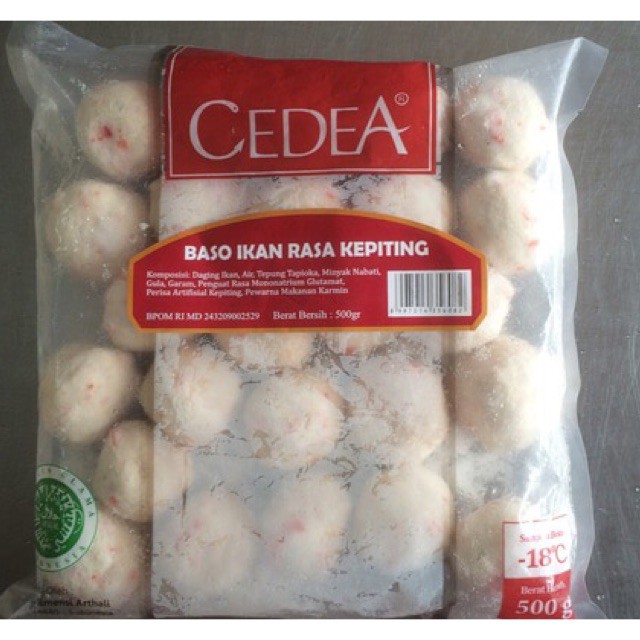 Jual Cedea Bakso Kepiting 500 Gram Shopee Indonesia