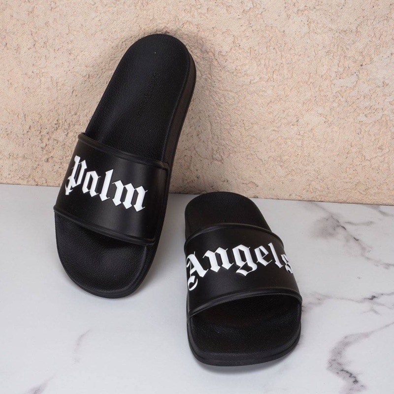 Jual Palm Angels Sandal Logo Print complete box Shopee Indonesia