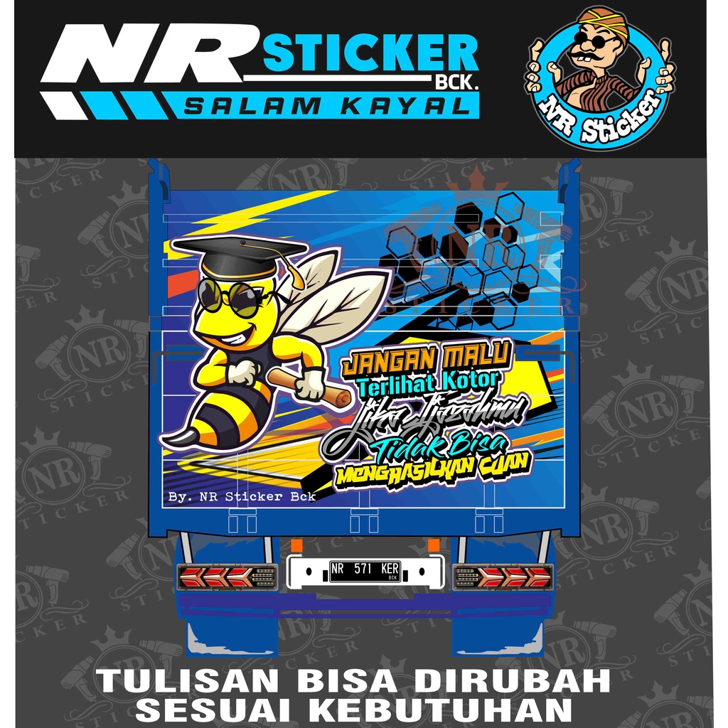 Jual Decal Pintu Belakang Truk Lebah Shopee Indonesia