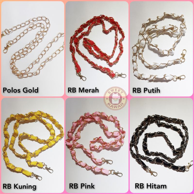 Jual Tali Rantai Tas Selempang Bag Strap Sintetis | Shopee Indonesia