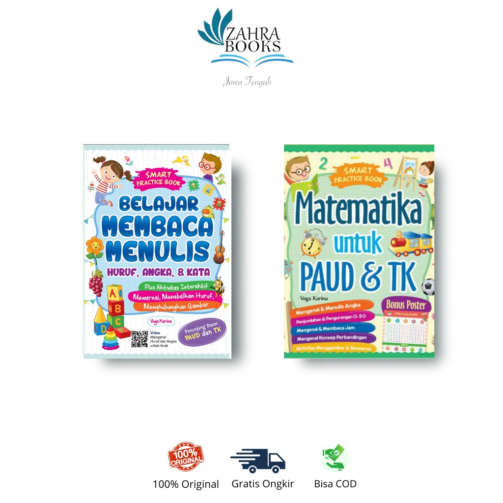 Jual AG - SMART PRACTICE BOOK : BELAJAR MEMBACA MENULIS HURUF, ANGKA ...