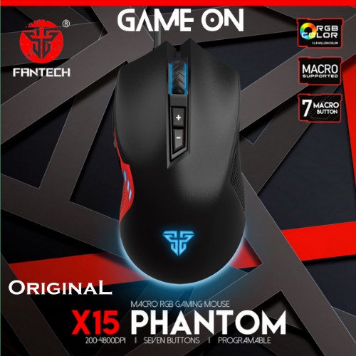 Jual FANTECH MOUSE GAMING PHANTOM X15 RGB GAMING MOUSE | Shopee Indonesia