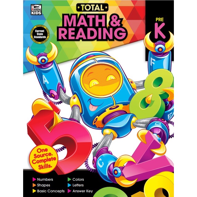 Jual MATH & READING PRE-K / LEMBAR AKTIVITAS MATEMATIKA & MEMBACA UNTUK ...