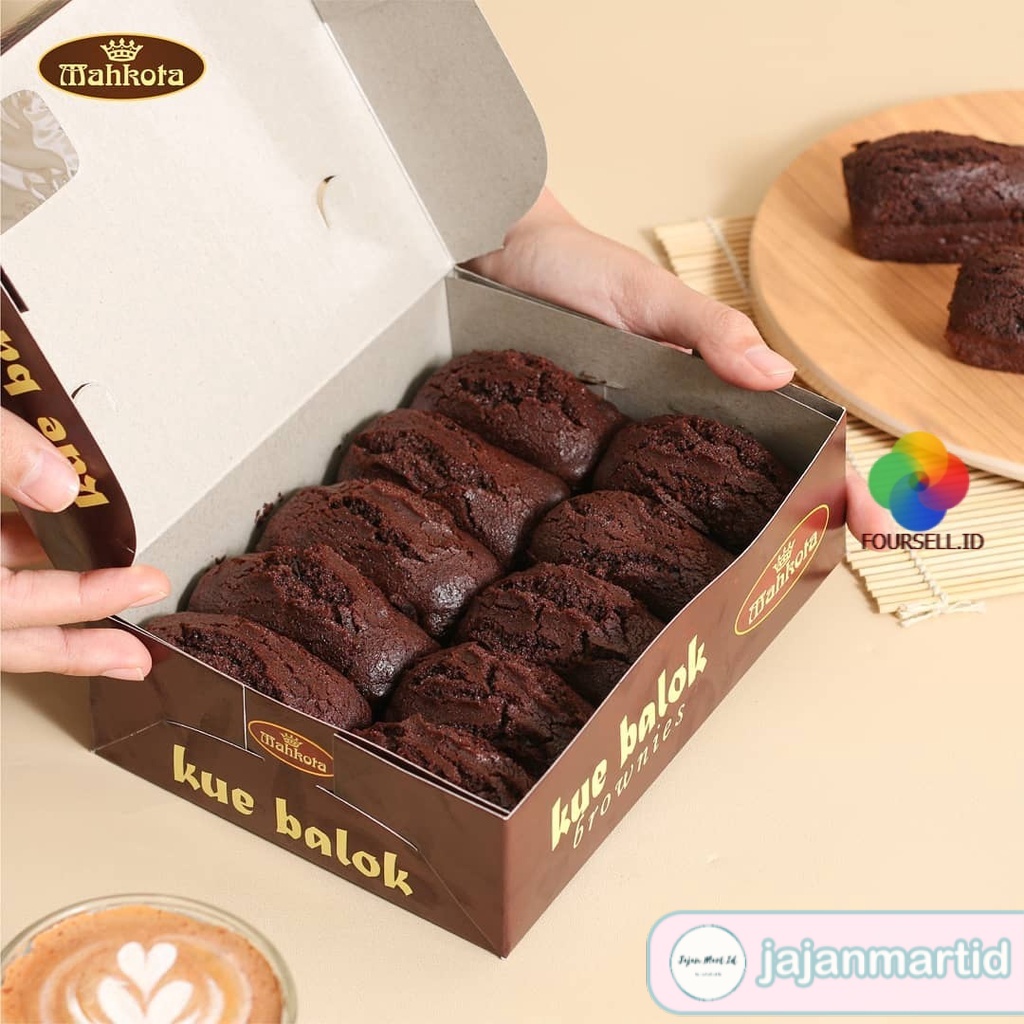 Jual Kue Balok Kue Balok Brownies Mahkota Kuebalok Coklat Lumer Oleh Oleh Bandung Shopee