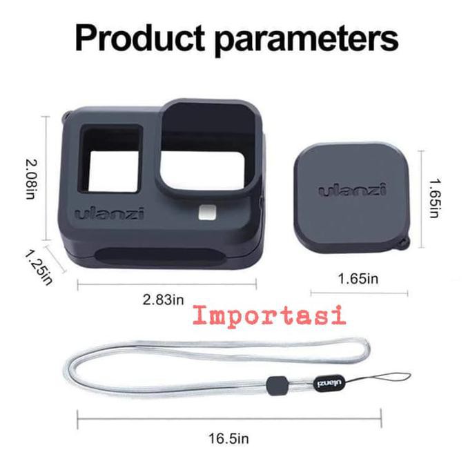 Jual Ulanzi G83 Gopro Hero 8 Protective Silicone Case + Lens Cap