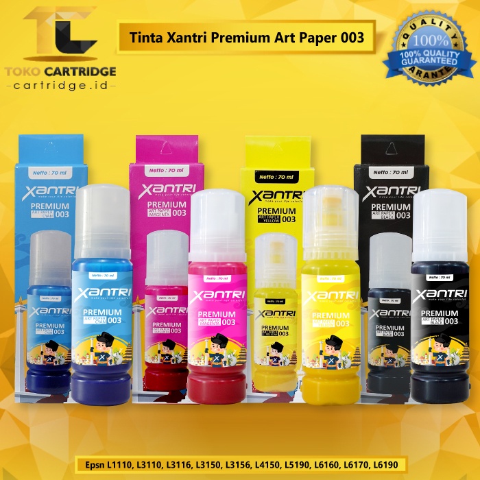 Jual Tinta Art Paper Xantri 664 003 Epson Printer Artpaper L360 L210 L120 L350 L220 L3110 L3150 6023