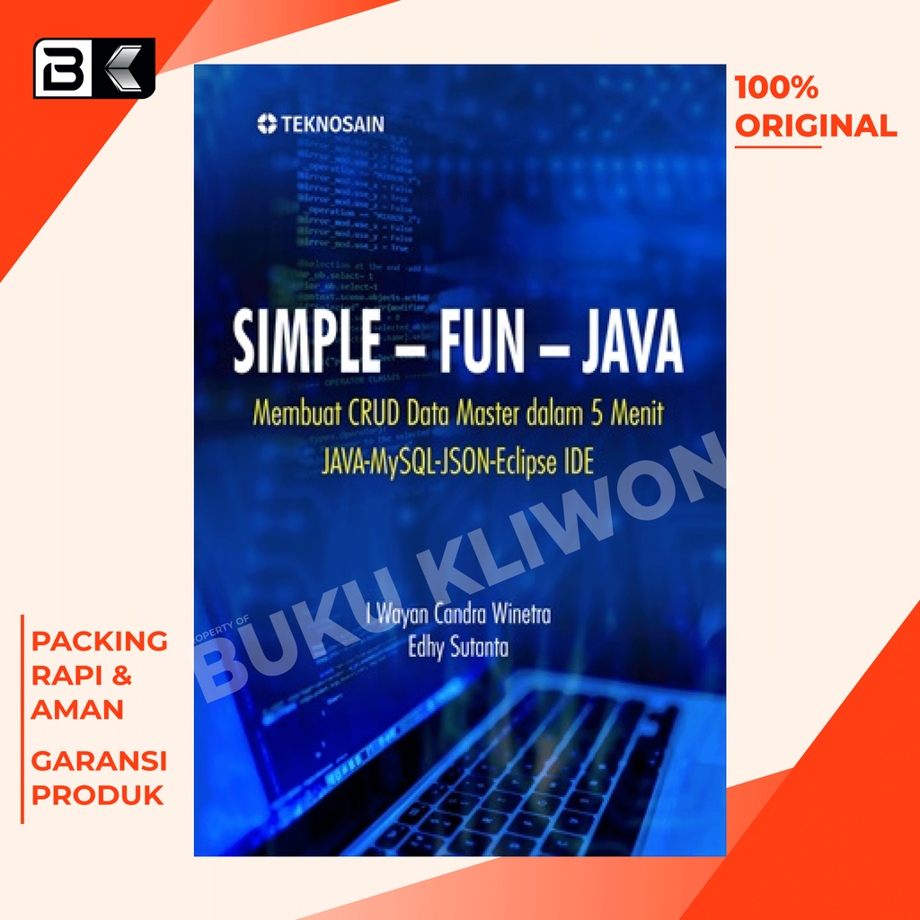 Jual Buku Simple-Fun-Java; Membuat CRUD Data Master dalam 5 Menit; Java ...