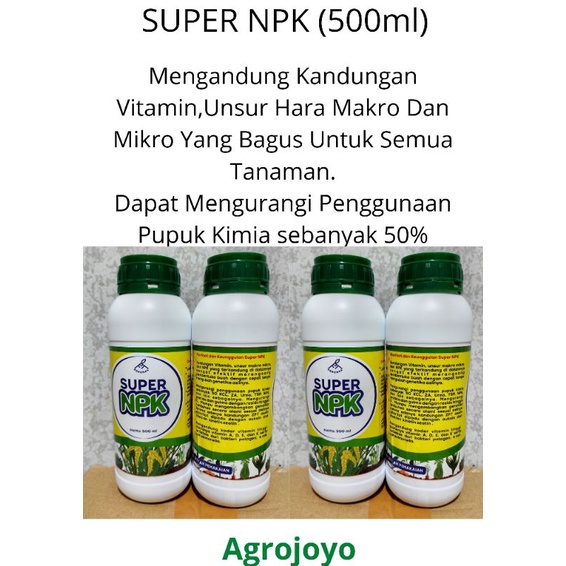 Jual Super Npk Pupuk Cair Untuk Semua Jenis Tanaman Ml Shopee Indonesia