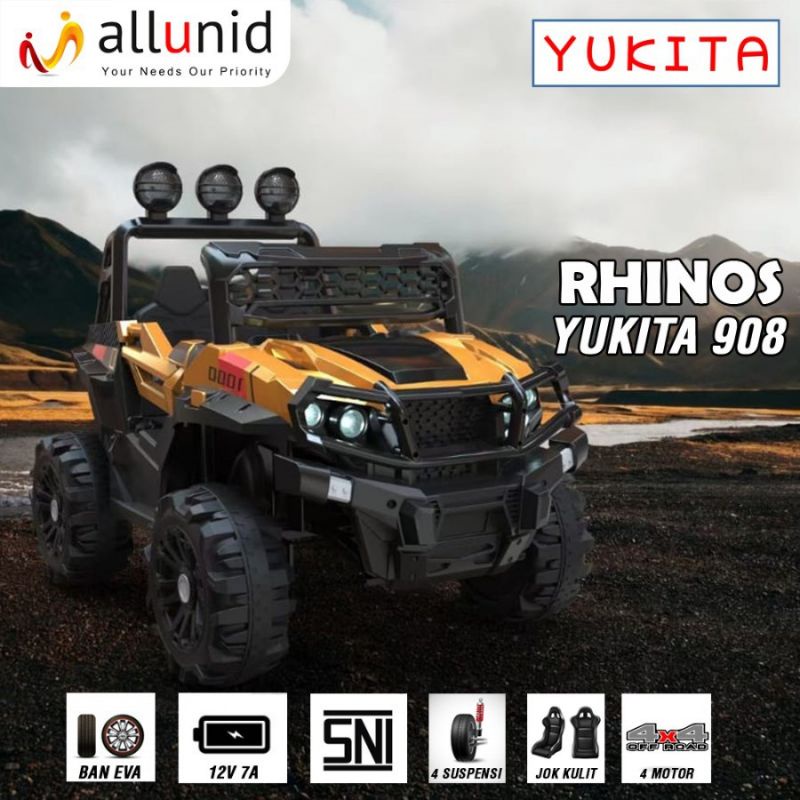 Jual Mobil aki YUKITA 908 RHINOS | Shopee Indonesia