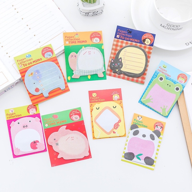 Jual Sticky Notes Motif HewanTempelan Kertas Catatan Memo Note Karakter ...