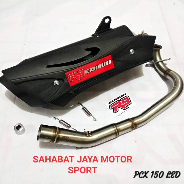 Jual Knalpot R9 EXHAUST PCX 150 LED Original R9 100% Full Stanlis ...