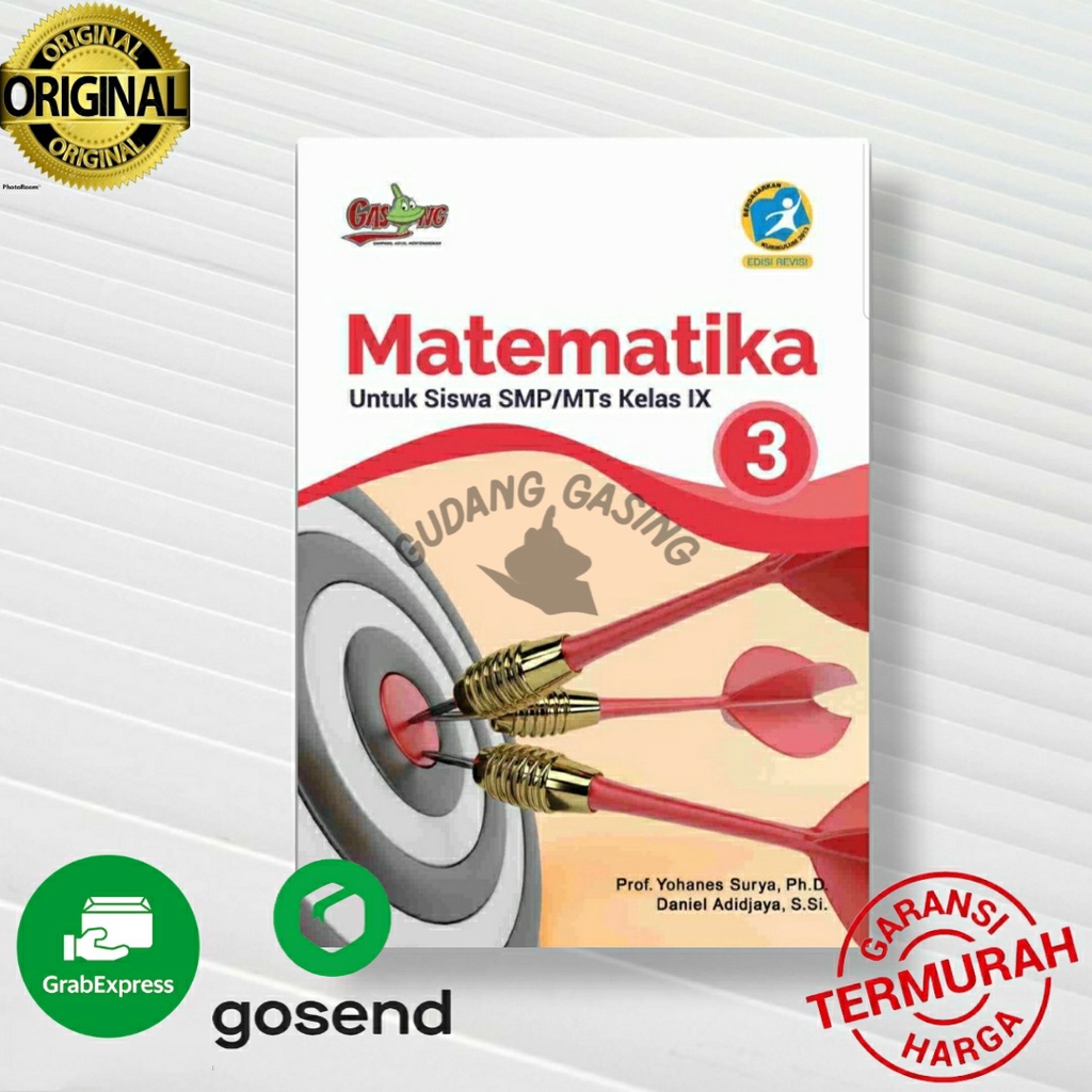 Jual Buku Matematika Gasing Smp K13 Kurikulum 2013 Kelas 3 Prof Yohanes Surya Phd Shopee 5299