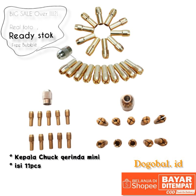 Jual Kepala Penjepit Mata Bor Mini Chuck Collet Bor Mini Set Pcs