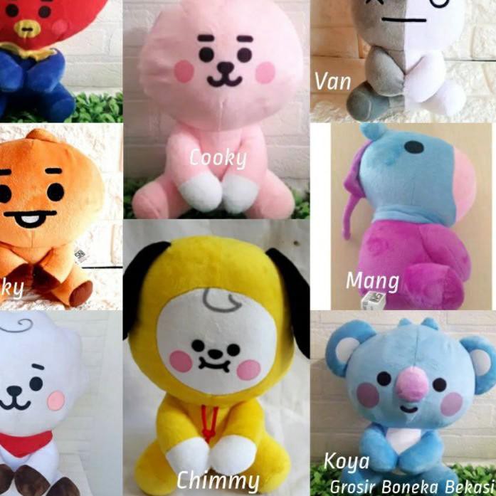 Jual ® Boneka Bt21 K-pop Unofficial Sitting dan Berdiri | Shopee Indonesia