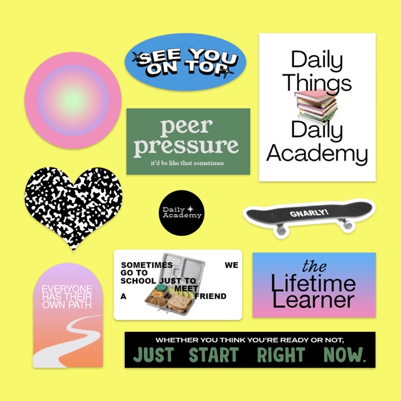 Jual Student Sticker Pack | Daily Academy | Shopee Indonesia