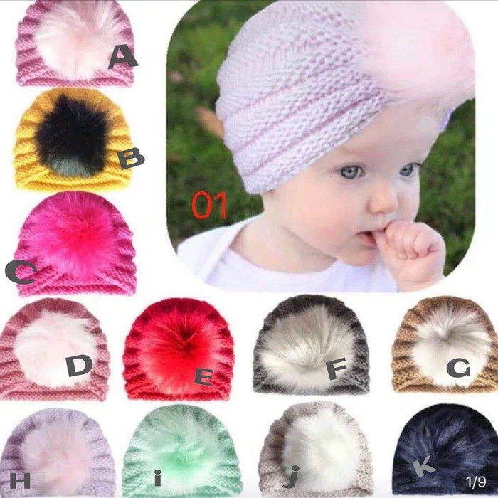 Jual HONEY TP86 topi kupluk rajut anak bayi balita turban import anak ...