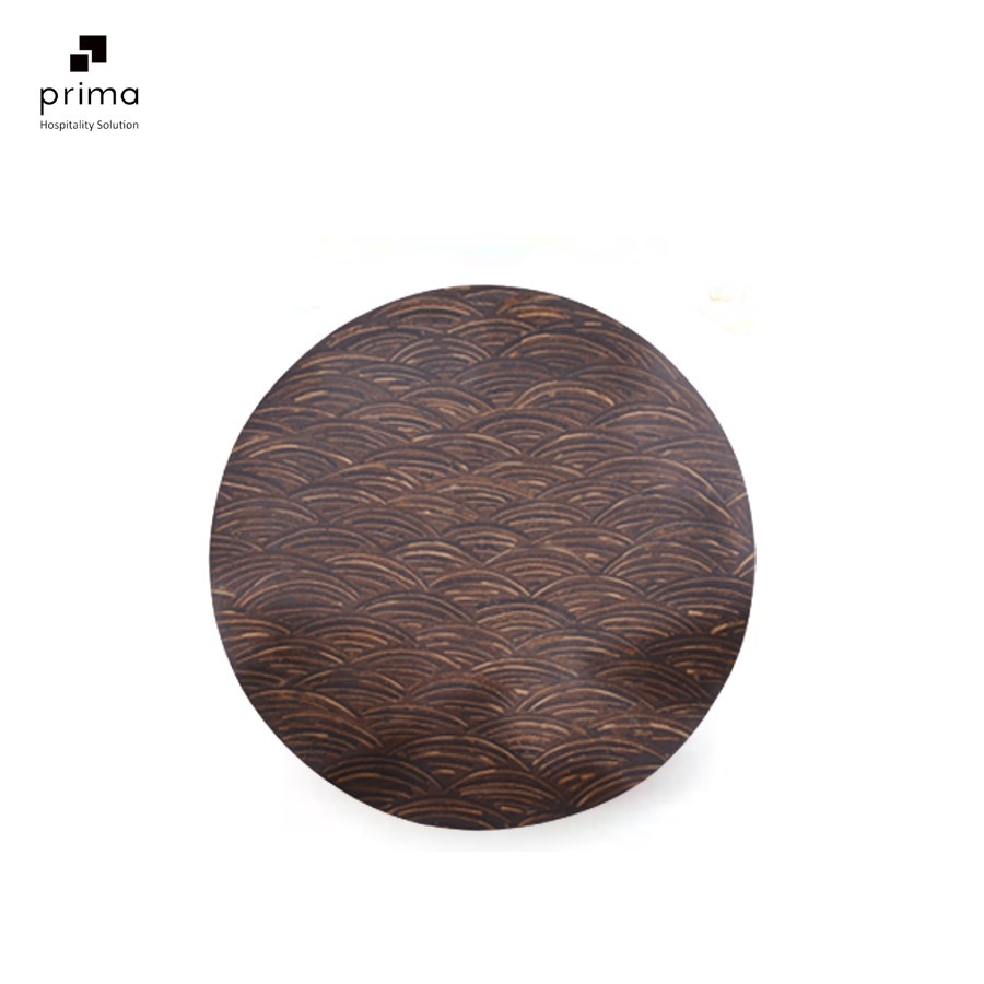 Jual Piring Wooden Plate Black & White Coconut Shell Inlay 35 cm ...