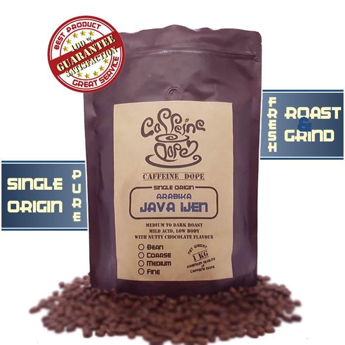 Jual Kopi Arabika Java Ijen 1 Kg Single Origin - Bean/Biji & Ground ...